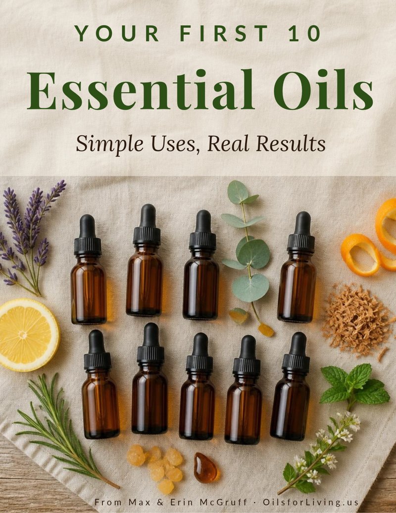 Your First 10 Essential Oils free guide cover